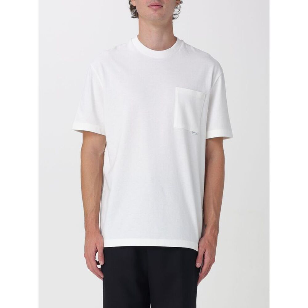 Jil Sander Men Jil Sander Short-Sleeved Cotton T-Shirt With Patch Pocket